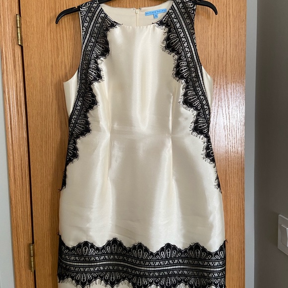 Beautiful Antonio Melani. Shimmer dress with black lace. - Picture 2 of 3